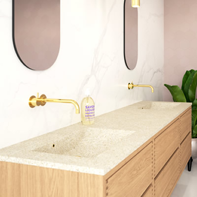 KUMA bathroom furniture showroom display