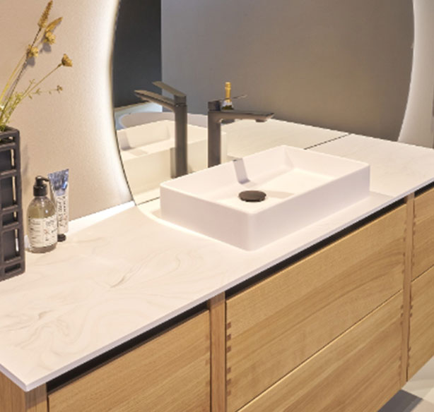 KUMA modern washbasin model white ceramic