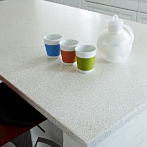 Blat bucatarie din Graphalit Glass Alb